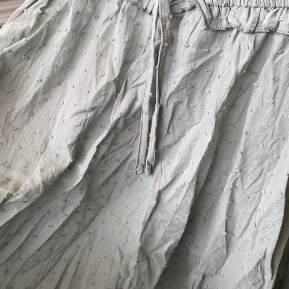 Sage green boho mini dress - Picture 7 of 8